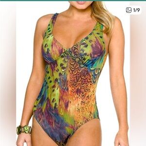 Vibrant Multicolor Women's One-Piece Swimsuit